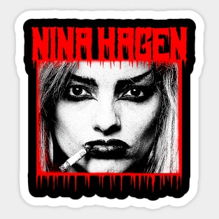 Nina Hagen Metal Style Sticker